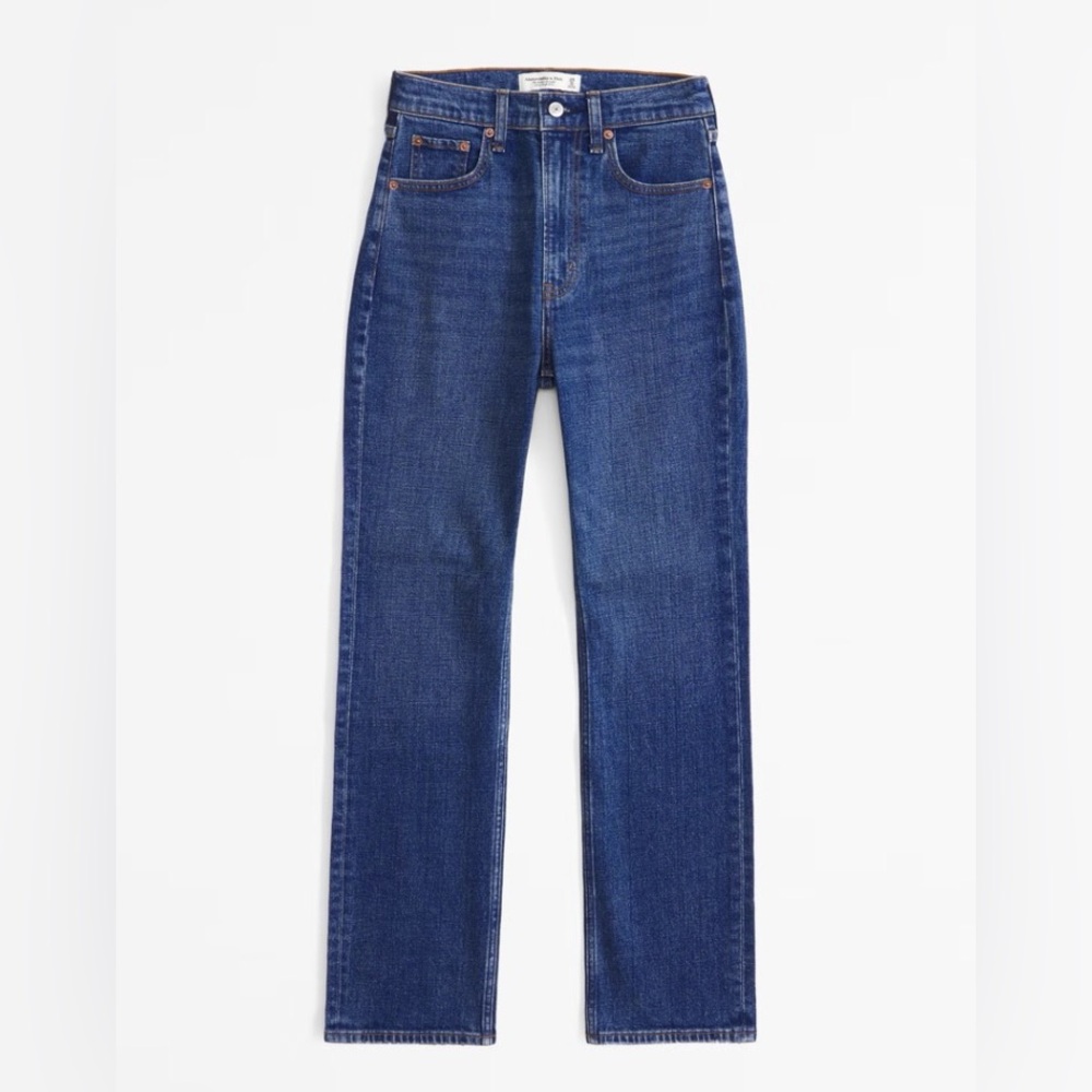 BEST SELLER BRAND NEW Abercrombie & Fitch Ultra High Rise Ankle Straight Jean